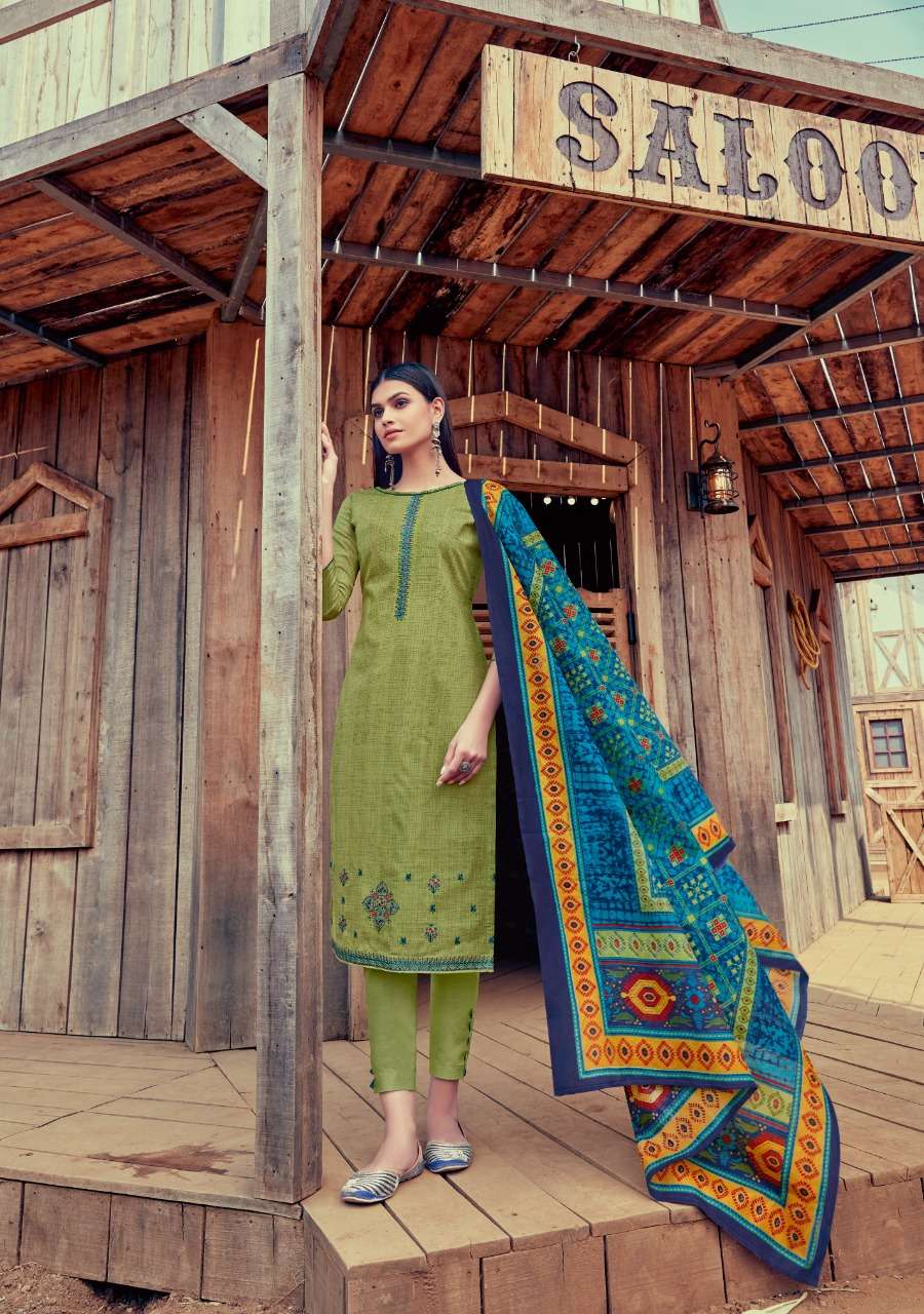 Alok Jamdani Wholesale Pure Zam Digital Print With Fancy Work Dress Material  - textiledeal.in
