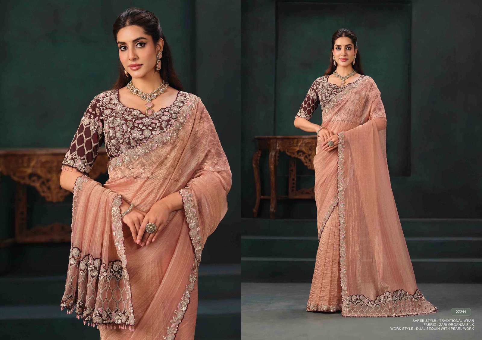 Mahotsav - Mohmanthan 27200 Series Zahiraa (Ready to Wear Saree)