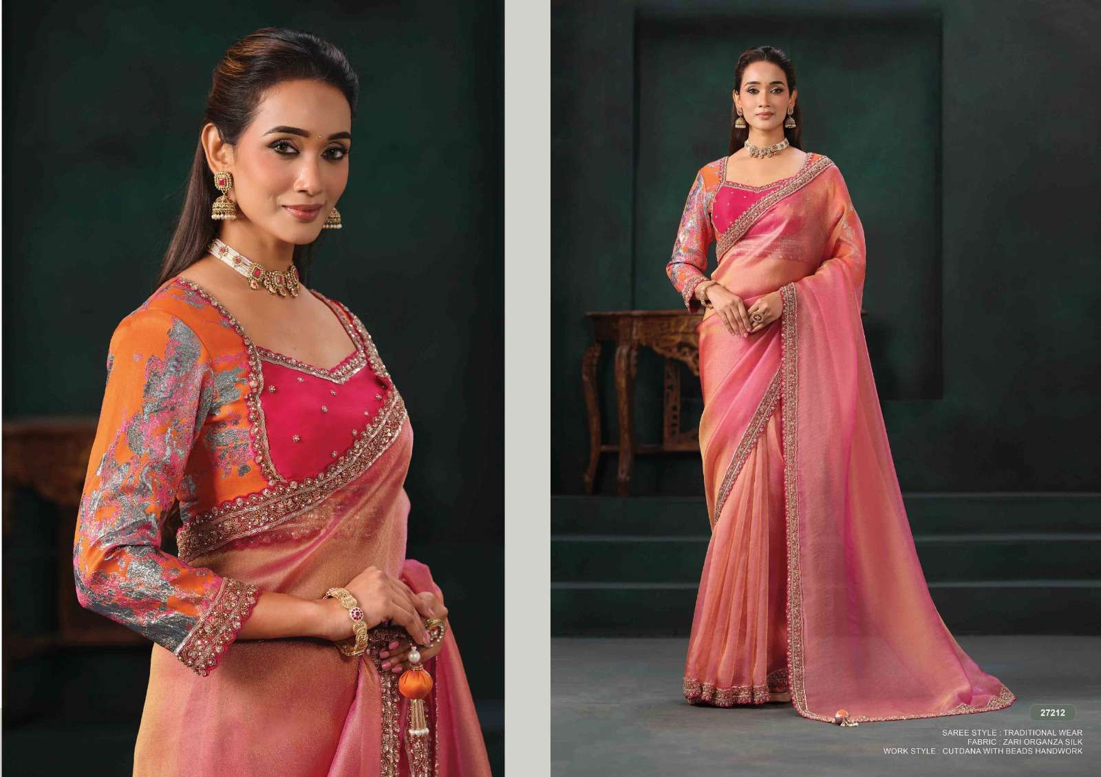 Mahotsav - Mohmanthan 27200 Series Zahiraa (Ready to Wear Saree)