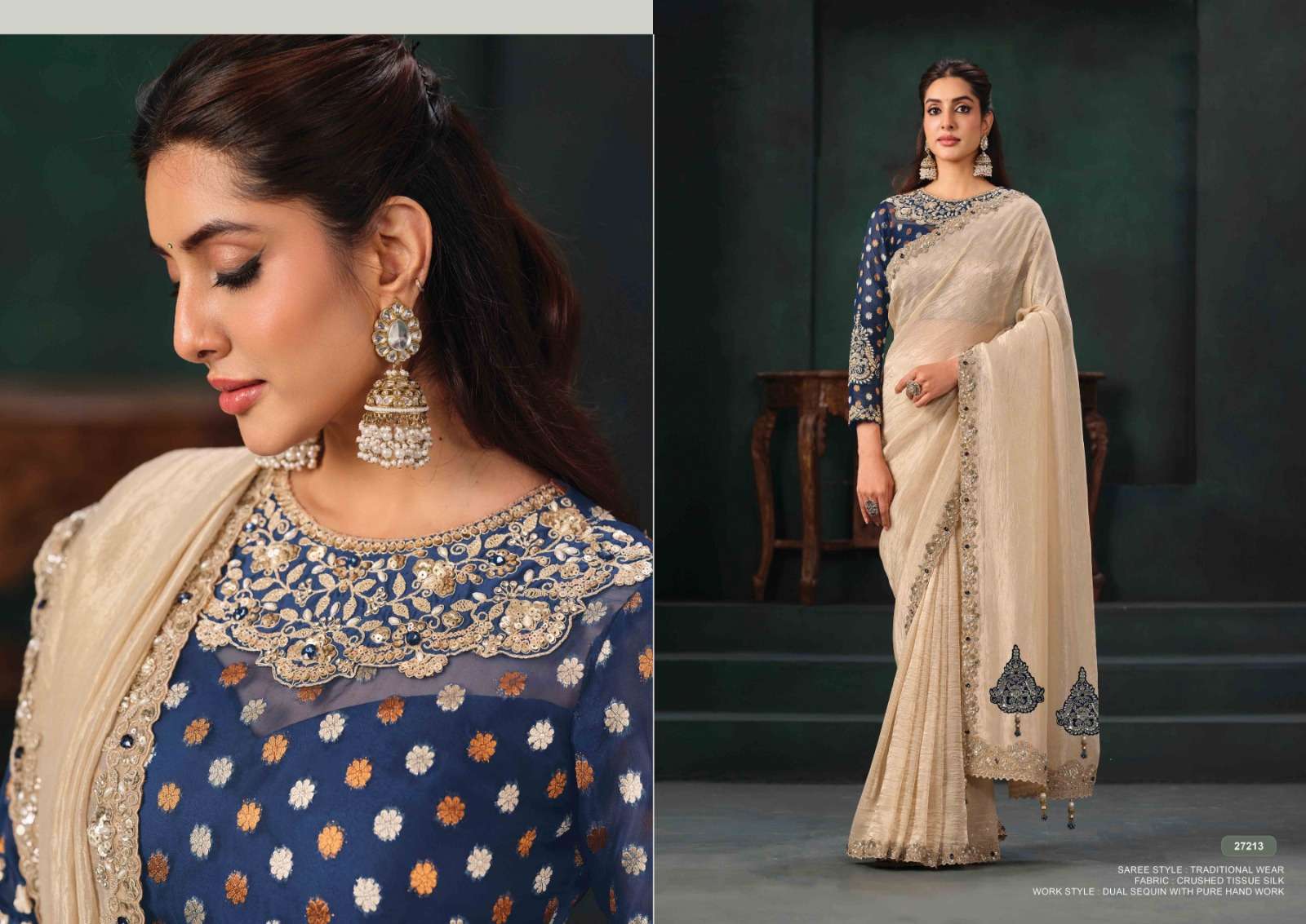 Mahotsav - Mohmanthan 27200 Series Zahiraa (Ready to Wear Saree)