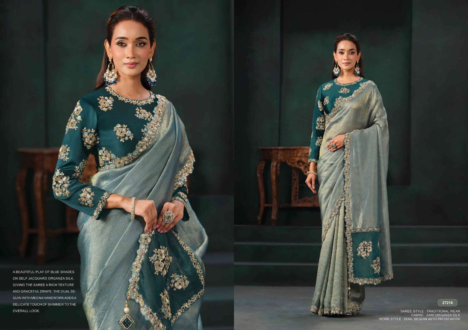Mahotsav - Mohmanthan 27200 Series Zahiraa (Ready to Wear Saree)