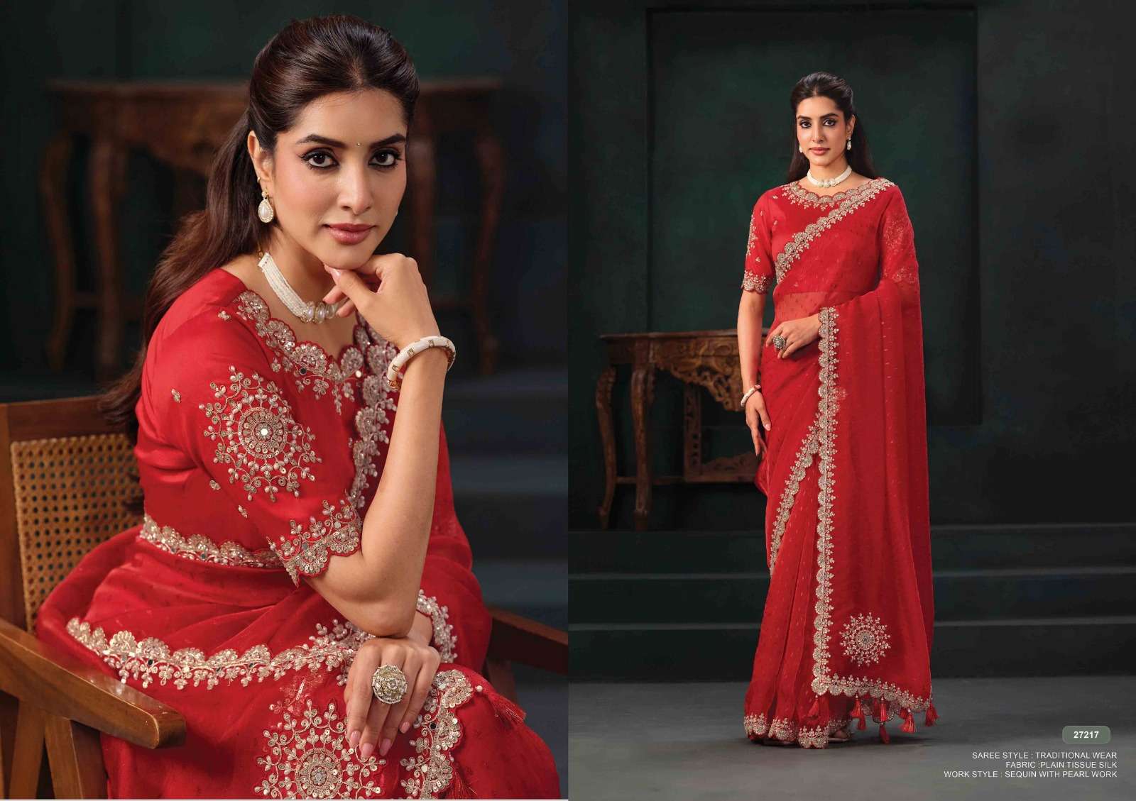 Mahotsav - Mohmanthan 27200 Series Zahiraa (Ready to Wear Saree)