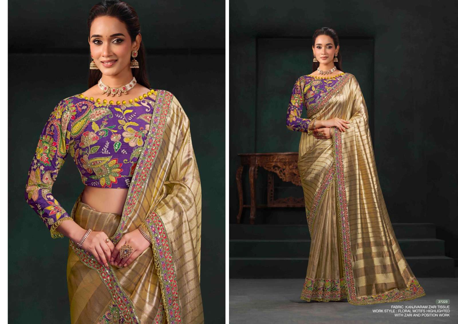 Mahotsav - Mohmanthan 27200 Series Zahiraa (Ready to Wear Saree)