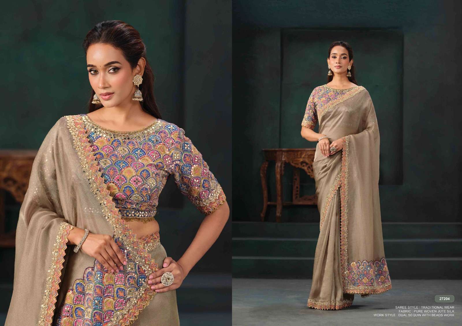 Mahotsav - Mohmanthan 27200 Series Zahiraa (Ready to Wear Saree)