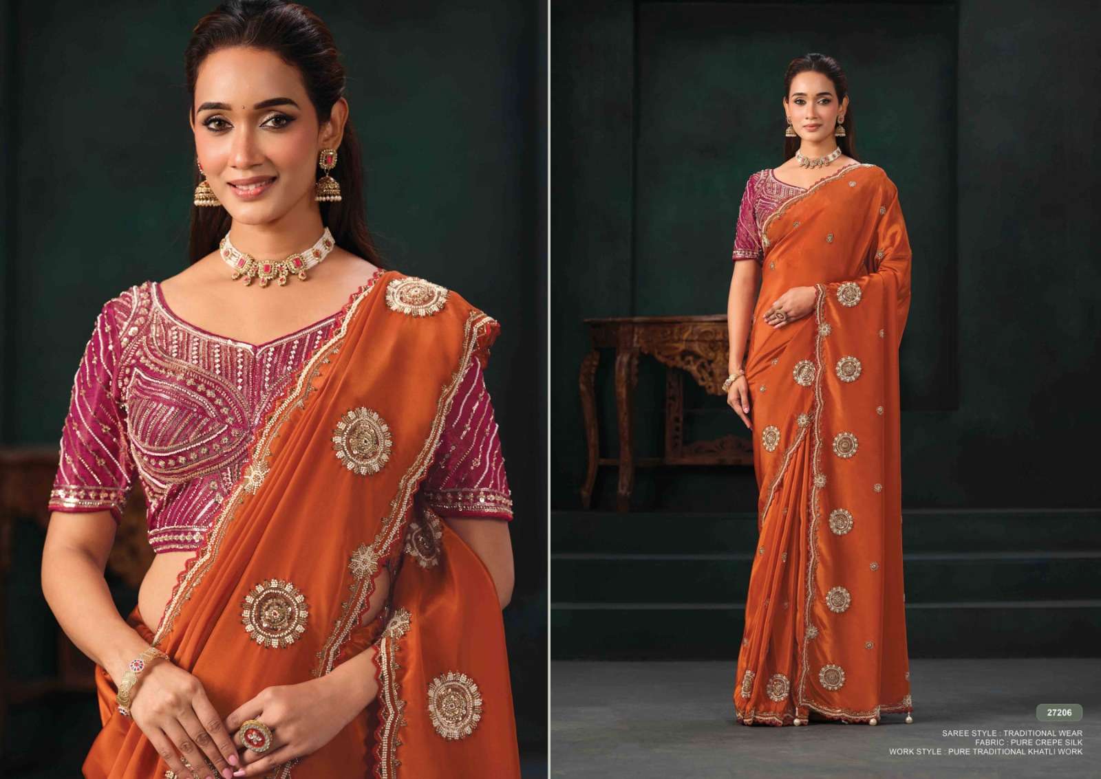 Mahotsav - Mohmanthan 27200 Series Zahiraa (Ready to Wear Saree)