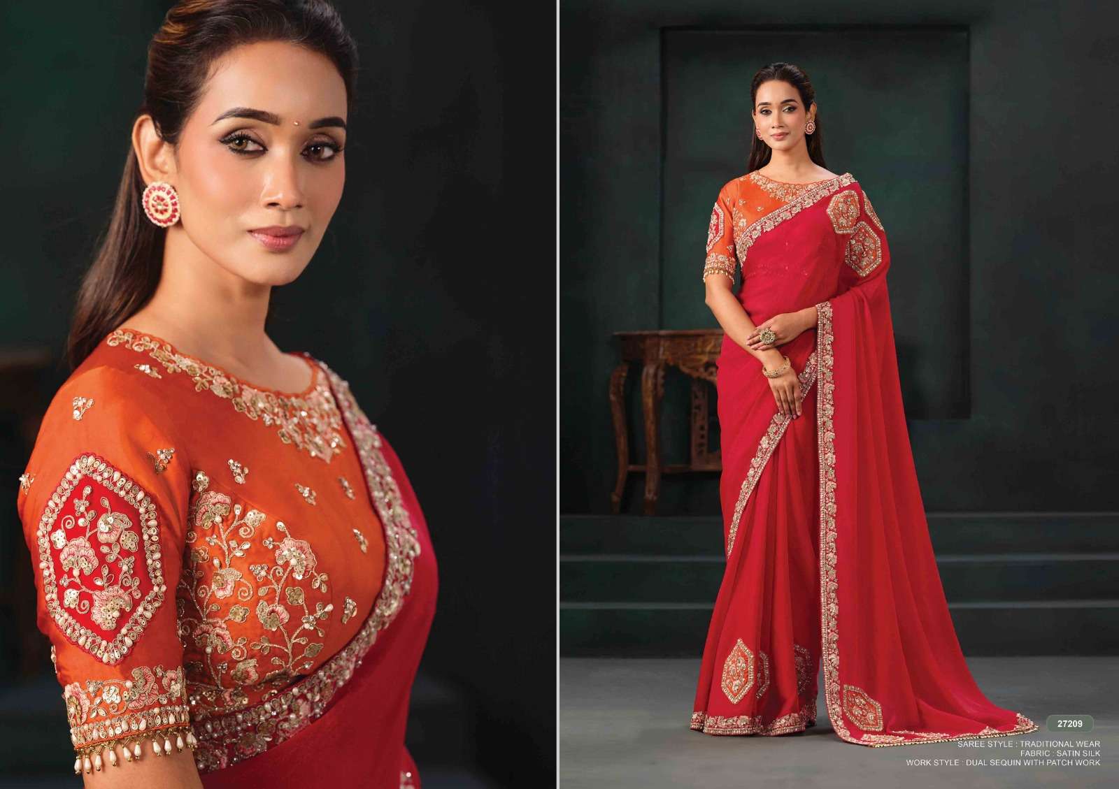 Mahotsav - Mohmanthan 27200 Series Zahiraa (Ready to Wear Saree)