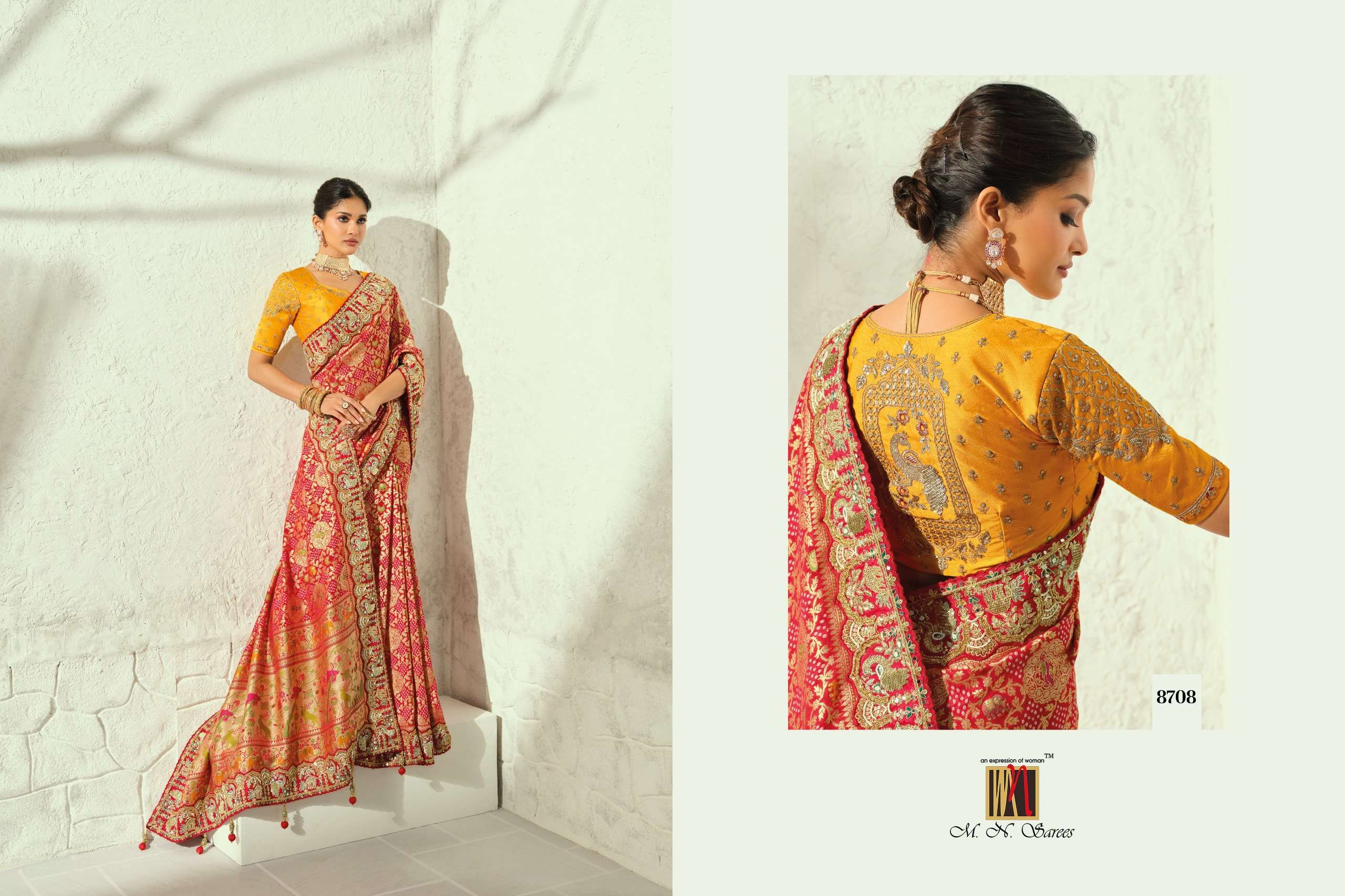 MN Saree - Bandheh 8700 Series (8701 To 8709)