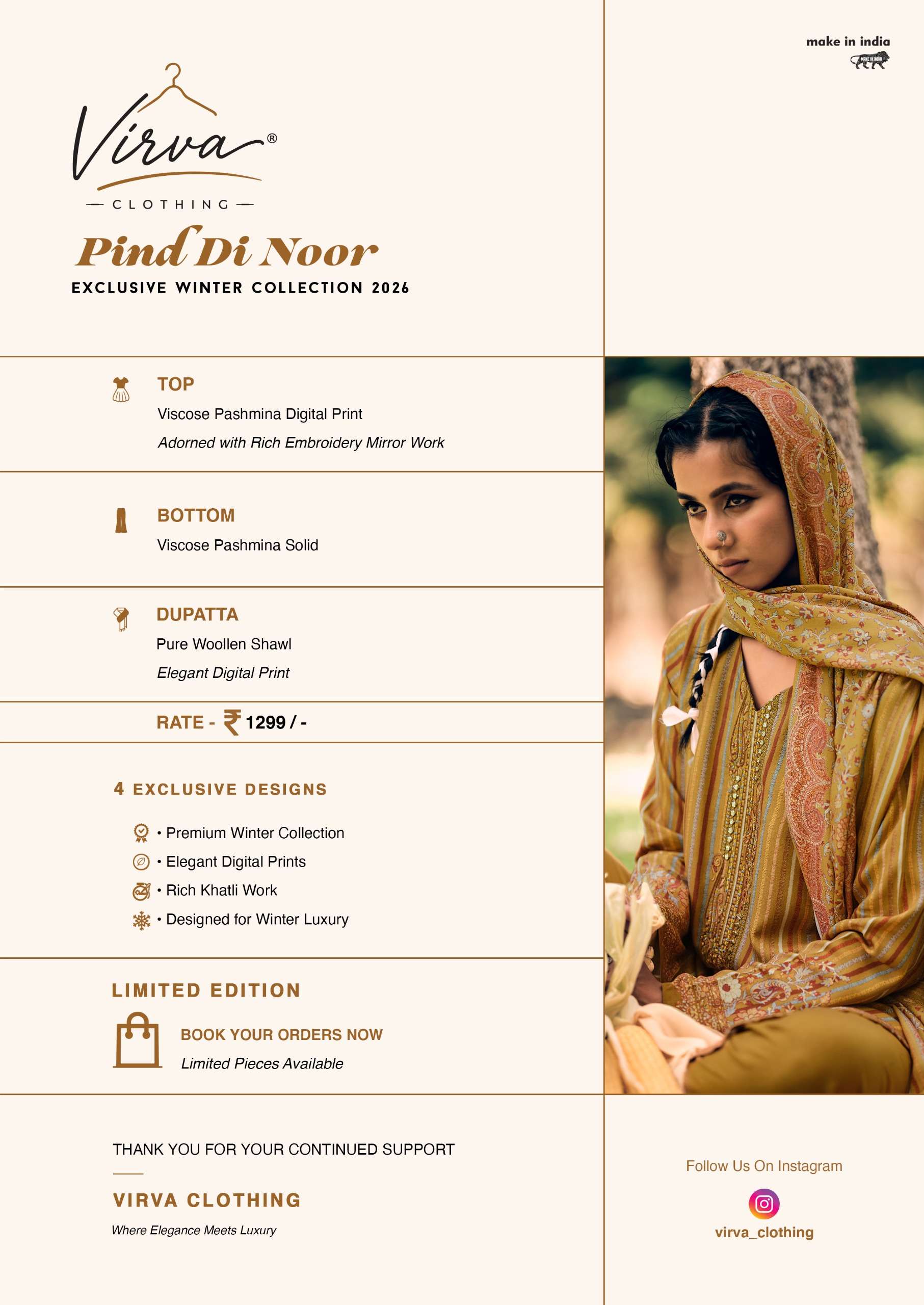 Vriva Clothing - Pind Di Noor